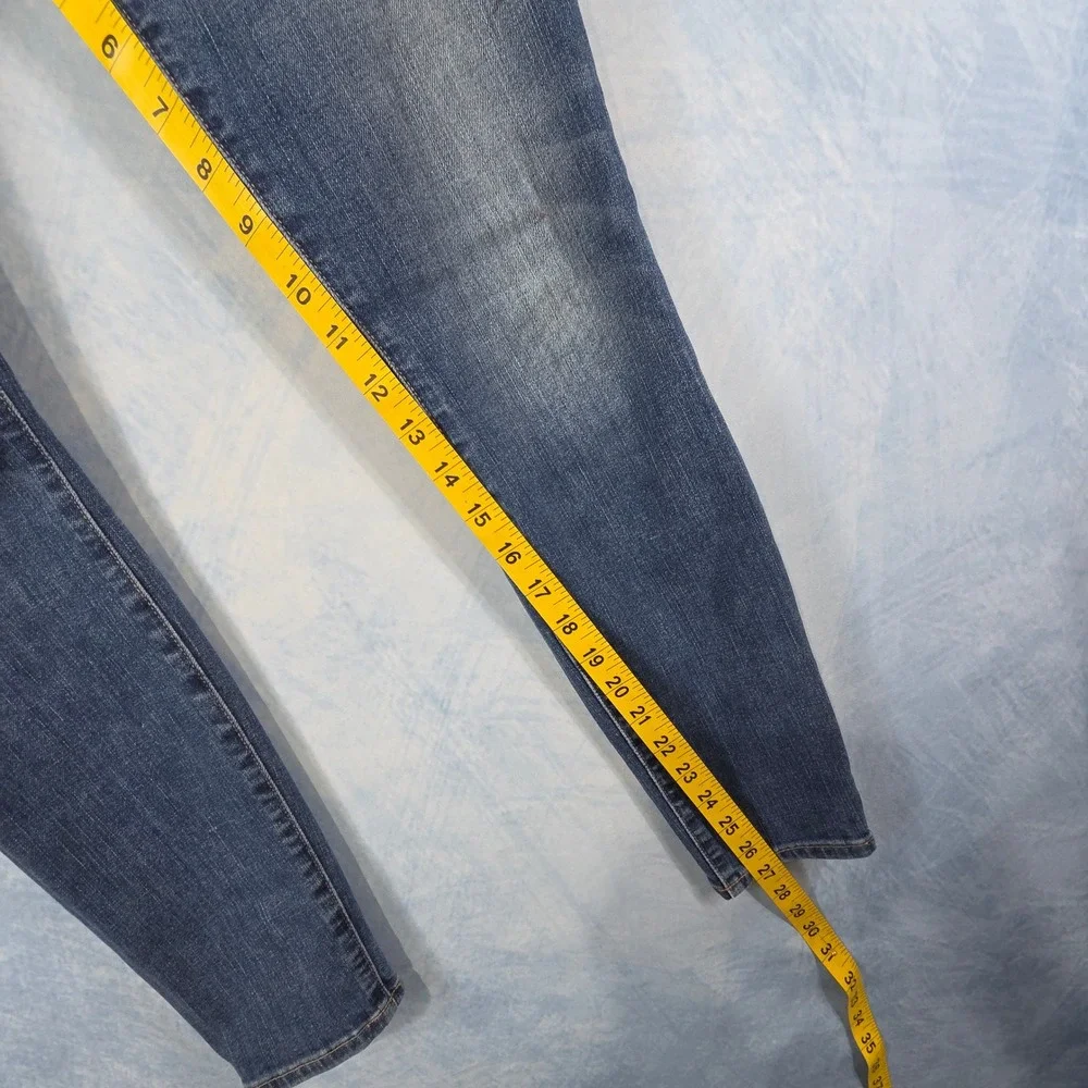 Lucky Brand Bridgette Skinny Jeans Womens 2/26 High Rise‎ Button Fly Blue Denim